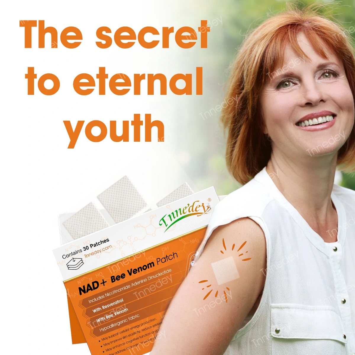 【Official Authorized Store】Tnnedey® NAD+ Bee Venom Patch – Ultimate Skin Rejuvenation & Energy Boost(Last Day Discount:75%)