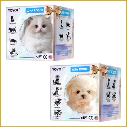 【Yovot® Official Store】LUNA the Robot Cat 😺& TOBY the Robot Dog🐶 – Perfect Pet Duo for Kids & Family – Last Day for Sale!