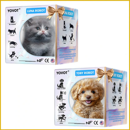 【Yovot® Official Store】LUNA the Robot Cat 😺& TOBY the Robot Dog🐶 – Perfect Pet Duo for Kids & Family – Last Day for Sale!